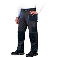 Spodnie ochronne do pasa FORMEN w kolorze stalowo-czarno-niebieskim  LEBER&HOLLMAN FMN-T SBN