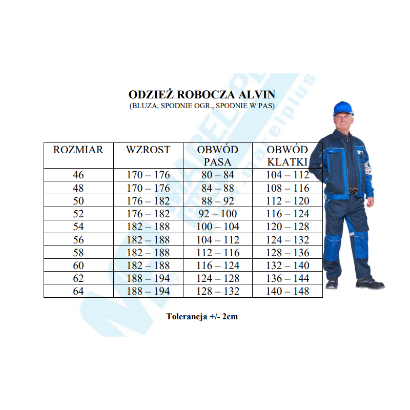 Spodnie robocze ogrodniczki Alvin Spodnie robocze ogrodniczki Alvin