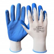 Rękawice robocze powlekane lateksem M-GLOVE L2001 BLUE