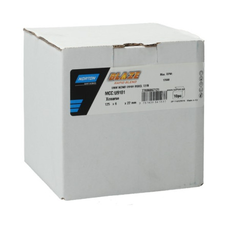 Ściernica tarcza zdzierakowa NORTON BLAZE RAPID BLEND XCOA 125x6x22