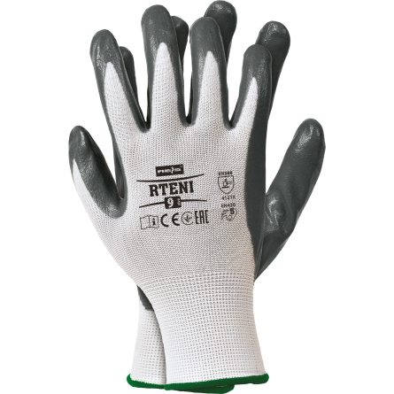Rękawice ochronne z poliestru, powlekane nitrylem RTENI