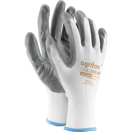 Rękawice robocze z poliestru, powlekane nitrylem OX-NITRICAR