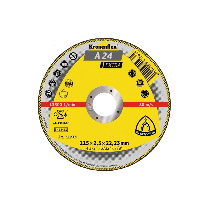 Tarcza do cięcia metalu A 24 Extra 100x2,5x16