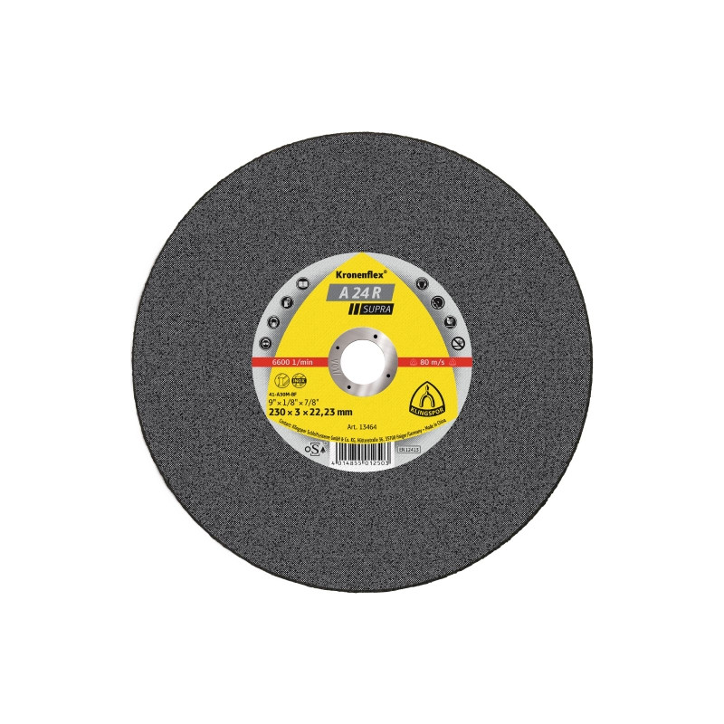 Tarcza do cięcia stali A 24 R Supra 180x3x22 mm Tarcza do cięcia stali A 24 R Supra 180x3x22 mm