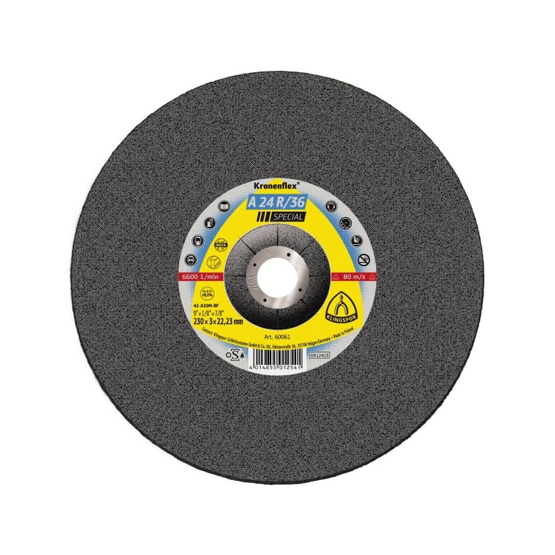 Tarcza do cięcia stali A 24 R/36 Special 230x3x22 mm