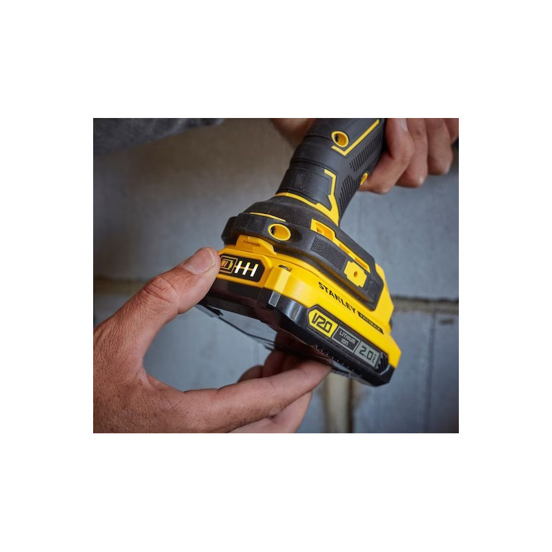Bezszczotkowa wiertarko-wkrętarka udarowa 18V STANLEY FATMAX V20 SFMCD721M2K-QW