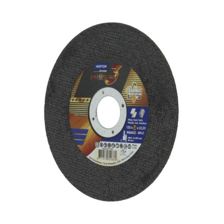 Tarcza do cięcia stali i metali 125x1x22 mm, NORTON QUANTUM3 NQ60ZZ