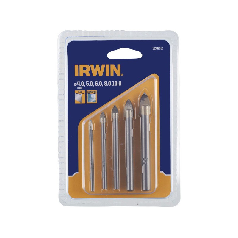 Zestaw wierteł do szkła, porcelany i płytek (opak. 5 szt.), IRWIN 10507912