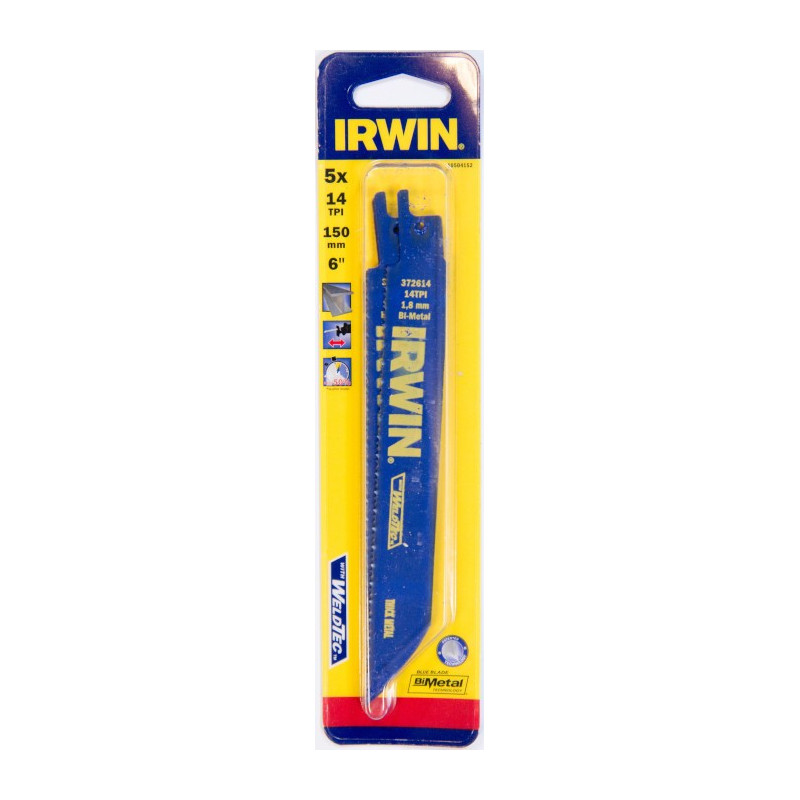 IRWIN Brzeszczot do piły szablastej 150mm (opak. 5 szt.) 10504152