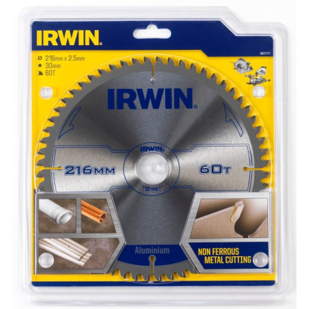 Piła tarczowa do aluminium 219 x 30 mm 60T, IRWIN 1907777