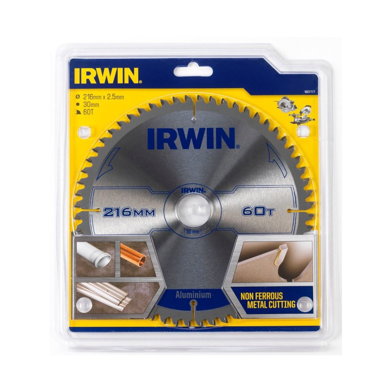 Piła tarczowa do aluminium 219 x 30 mm 60T, IRWIN 1907777