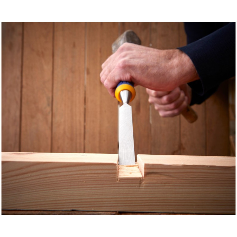 Zestaw 3 dłut do drewna + zestaw do ostrzenia 13, 19, 25 mm