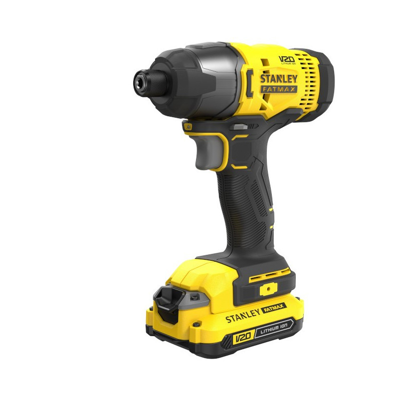 Zakrętarka udarowa STANLEY FATMAX V20 w walizce z akumulatorami i ładowarką