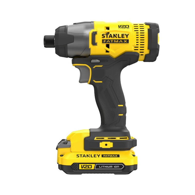 Zakrętarka udarowa STANLEY FATMAX V20 w walizce z akumulatorami i ładowarką