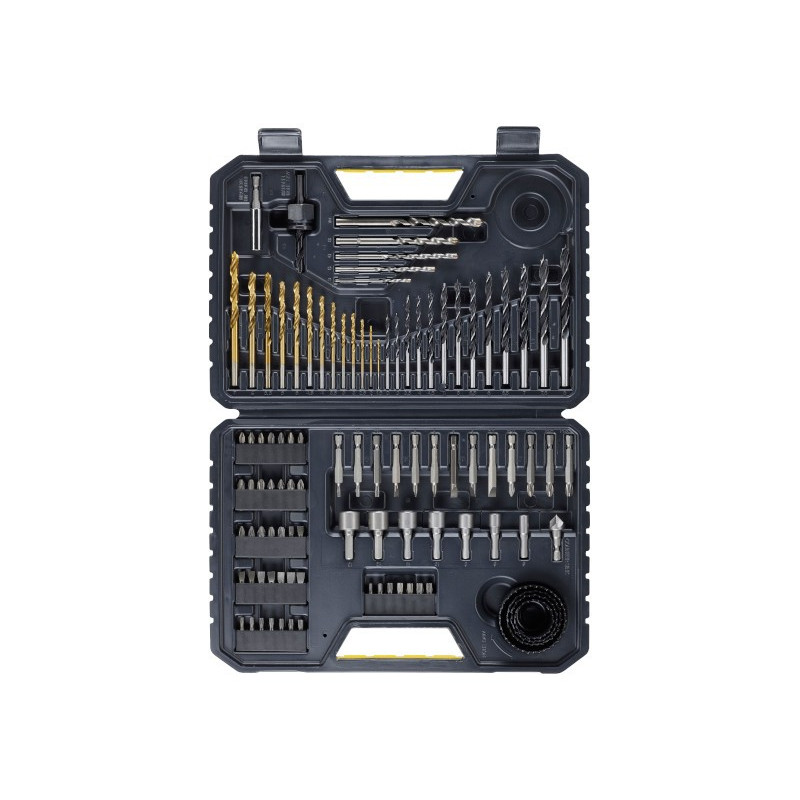 STANLEY Zestaw wierteł, bitów, otwornic, nasadek 100 el. STA7205-XJ STANLEY Zestaw wierteł, bitów, otwornic, nasadek 100 el. STA7205-XJ