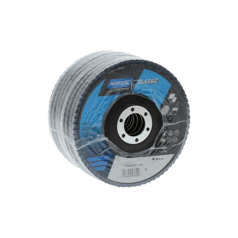 Ściernica listkowa lamelka 125 mm, NORTON CLASSIC