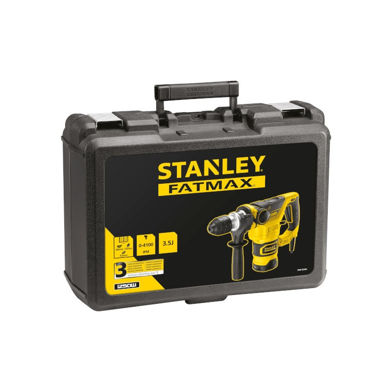 Młotowiertarka SDS-Plus  STANLEY FATMAX FME1250K-QS + akcesoria + walizka