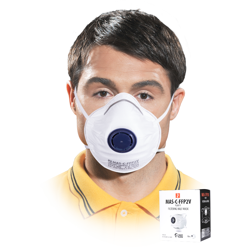 Półmaska ochronna filtrująca z zaworkiem MAS-C-FFP2V