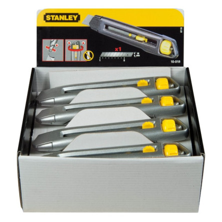 STANLEY FATMAX Nóż metalowy z ostrzem łamanym 18 mm / 9 mm 0-10-018 STANLEY FATMAX Nóż metalowy z ostrzem łamanym 18 mm / 9 mm 0-10-018