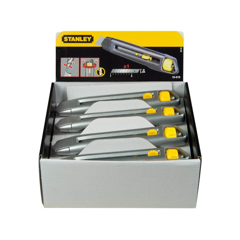 STANLEY FATMAX Nóż metalowy z ostrzem łamanym 18 mm / 9 mm 0-10-018 STANLEY FATMAX Nóż metalowy z ostrzem łamanym 18 mm / 9 mm 0-10-018