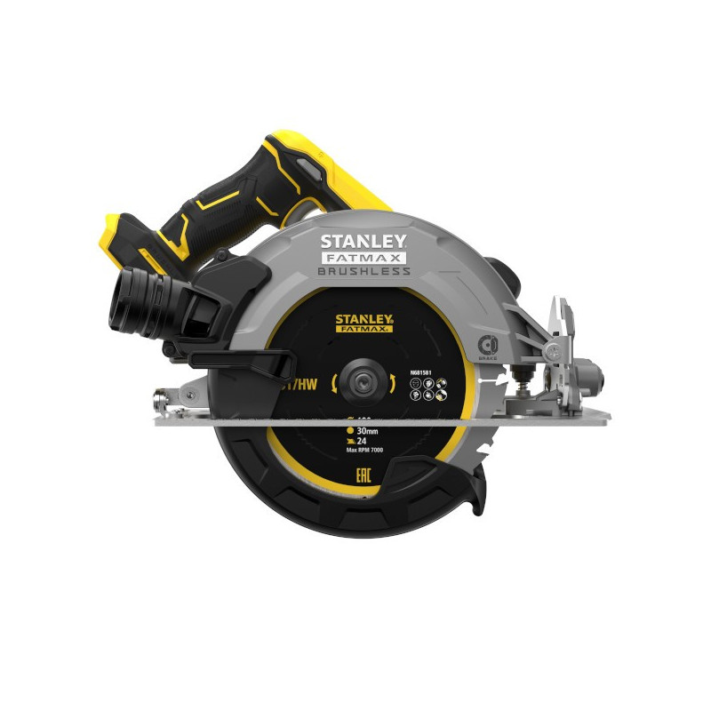 Akumulatorowa Pilarka tarczowa bezszczotkowa 18V, STANLEY FATMAX V20 SFMCS550B-XJ