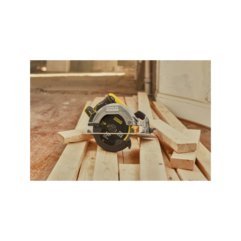 Akumulatorowa Pilarka tarczowa bezszczotkowa 18V, STANLEY FATMAX V20 SFMCS550B-XJ