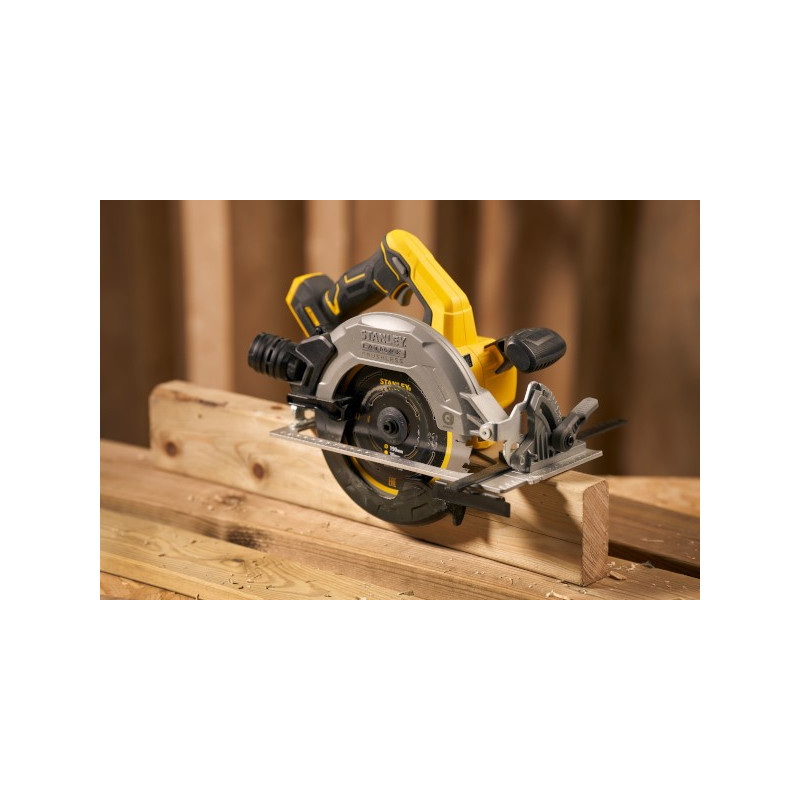 Akumulatorowa Pilarka tarczowa bezszczotkowa 18V, STANLEY FATMAX V20 SFMCS550B-XJ