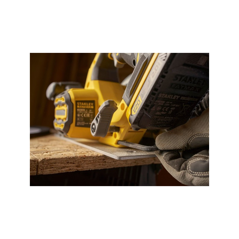 Akumulatorowa Pilarka tarczowa bezszczotkowa 18V, STANLEY FATMAX V20 SFMCS550B-XJ