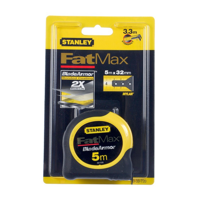STANLEY Miara zwijana 5m FATMAX BLADE ARMOR 0-33-720 STANLEY Miara zwijana 5m FATMAX BLADE ARMOR 0-33-720