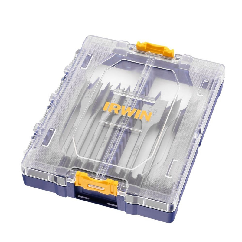 IRWIN Zestaw 8 wierteł piórowych do drewna BLUE GROOVE 4X 12-32 mm IW4041010