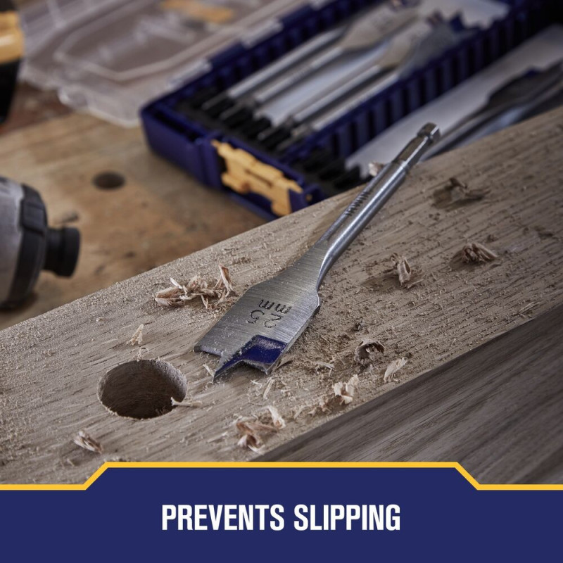 IRWIN Zestaw 8 wierteł piórowych do drewna BLUE GROOVE 4X 12-32 mm IW4041010