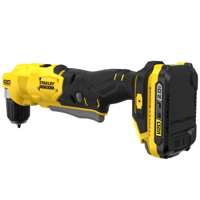 STANLEY Akumulatorowa wiertarka kątowa STANLEY FATMAX V20 SFMCD750D2K-QW + 2x 2Ah + Ładowarka + Walizka
