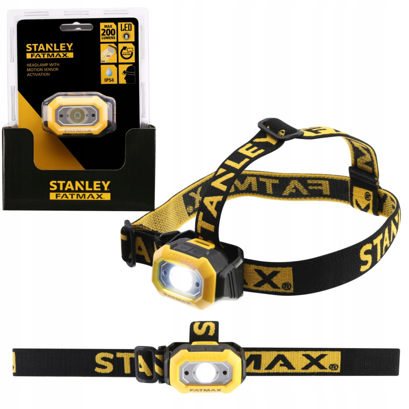 STANLEY Latarka czołowa LED z sensorem ruchu FMHT81509-0