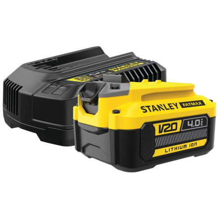 STANLEY Zestaw startowy Akumulator 4Ah + Ładowarka FATMAX SFMCB14M1-QW STANLEY Zestaw startowy Akumulator 4Ah + Ładowarka FATMAX SFMCB14M1-QW