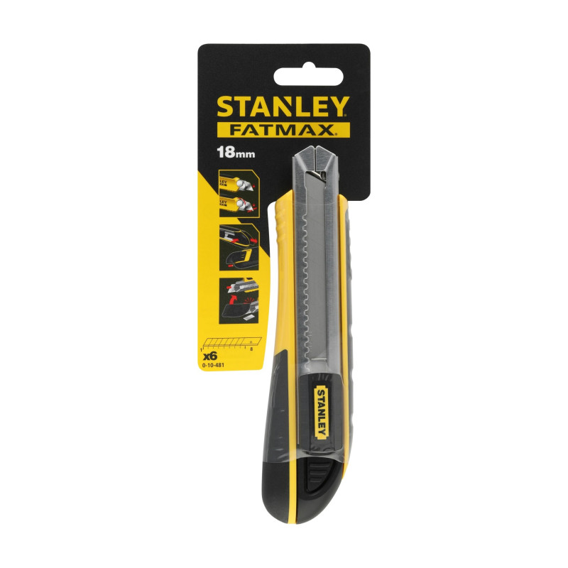 STANLEY Nóż łamany 18 mm FATMAX 0-10-481 + ostrza 6szt.