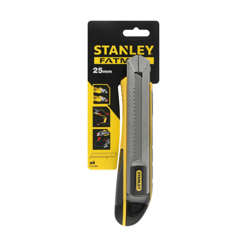 STANLEY Nóż łamany 25 mm FATMAX 0-10-486 + ostrza 4 szt.