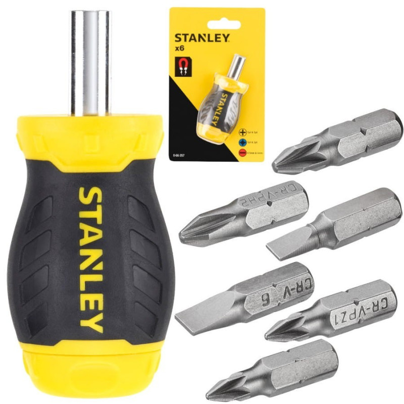 STANLEY Wkrętak krótki MULTIBIT 0-66-357