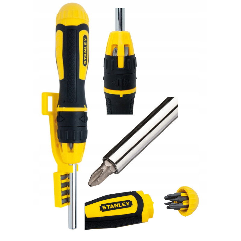 STANLEY Wkrętak z końcówkami MULTIBIT z grzechotką  0-68-010