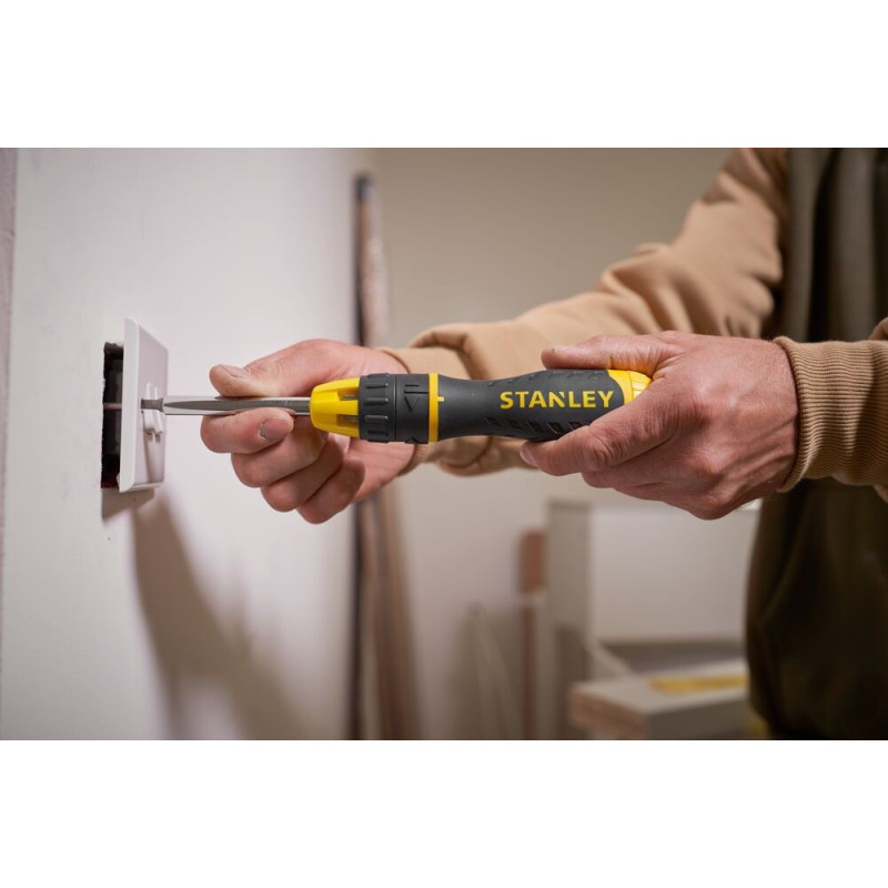 STANLEY Wkrętak z końcówkami MULTIBIT z grzechotką  0-68-010