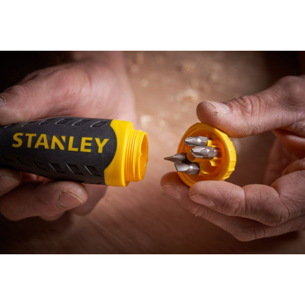 STANLEY Wkrętak z końcówkami MULTIBIT z grzechotką  0-68-010