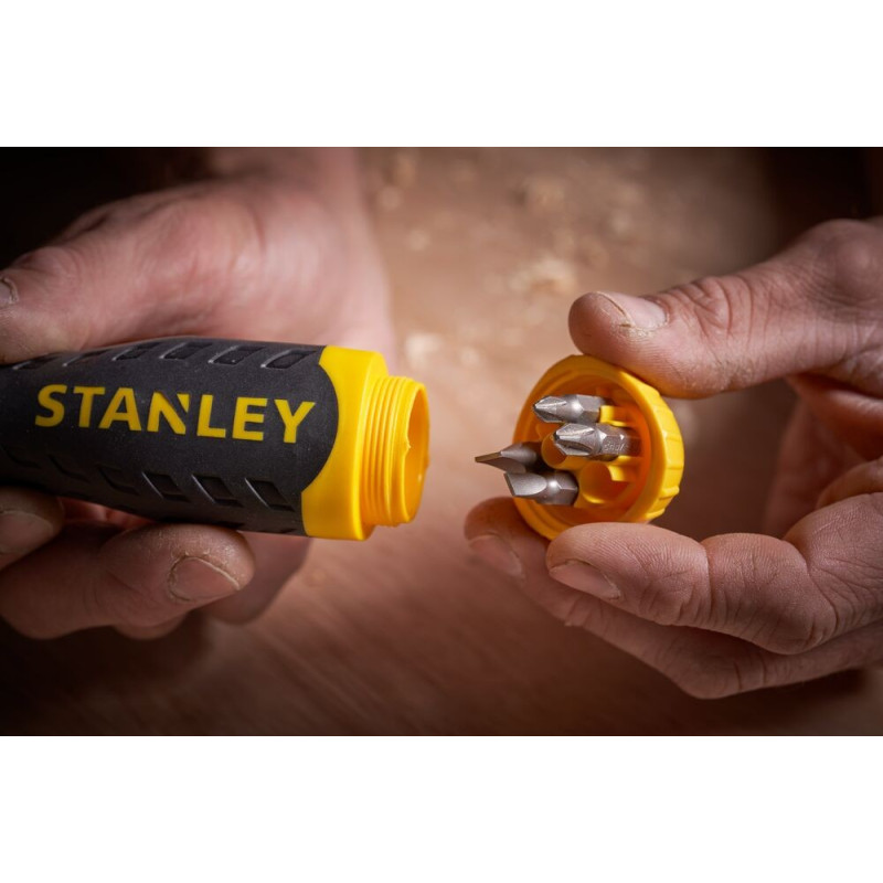 STANLEY Wkrętak z końcówkami MULTIBIT z grzechotką  0-68-010