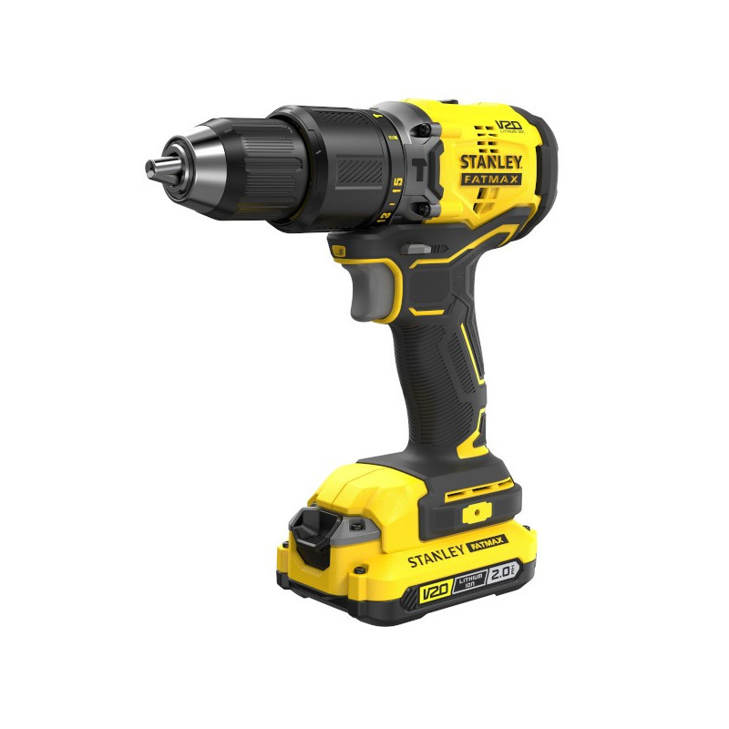 STANLEY Bezszczotkowa wiertarko-wkrętarka SFMCD715D2A-QW + 2x 2Ah + Ładowarka + Walizka + Akcesoria