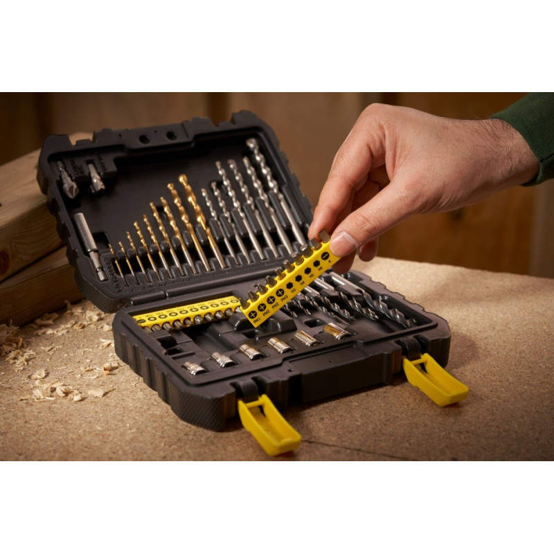 STANLEY Zestaw wierteł, bitów, otwornic, nasadek 50 el. STA88546-XJ