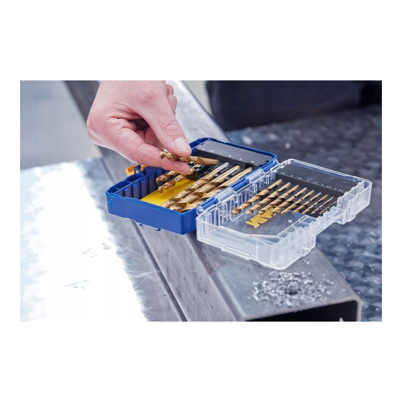 IRWIN Zestaw 15 wierteł do metalu w etui HSS COBALT PRO 1.5-10 mm IW3036501 IRWIN Zestaw 15 wierteł do metalu w etui HSS COBALT PRO 1.5-10 mm IW3036501