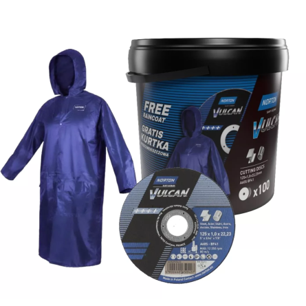 Tarcza do cięcia stali i metali 125x1x22 mm, NORTON Vulcan A60S
