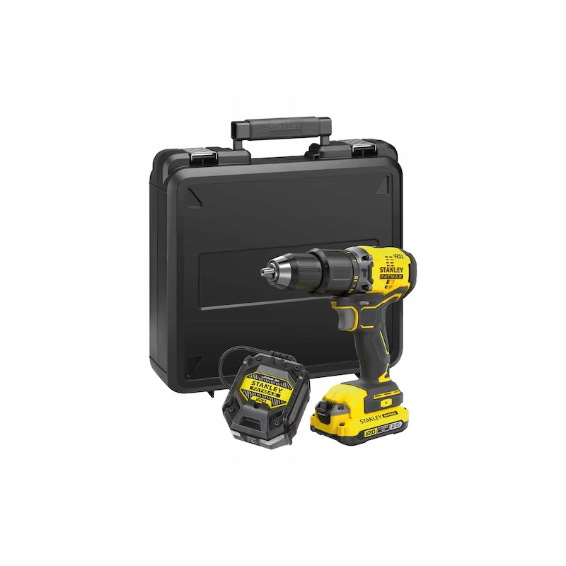STANLEY Wiertarko-wkrętarka udarowa SFMCD715D1K-QW + 1x 2Ah + Ładowarka + Walizka STANLEY Wiertarko-wkrętarka udarowa SFMCD715D1K-QW + 1x 2Ah + Ładowarka + Walizka