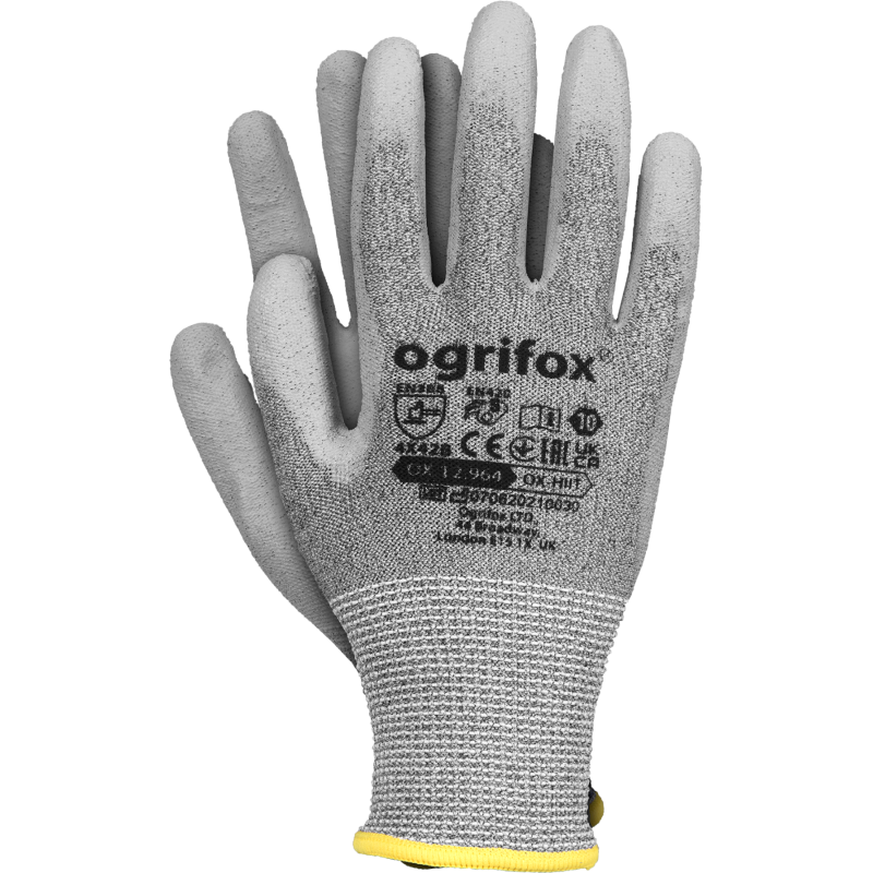 Rękawice ochronne antyprzecięciowe wykonane z włókna szklanego RLEVEL5-PU | MK Plastimex