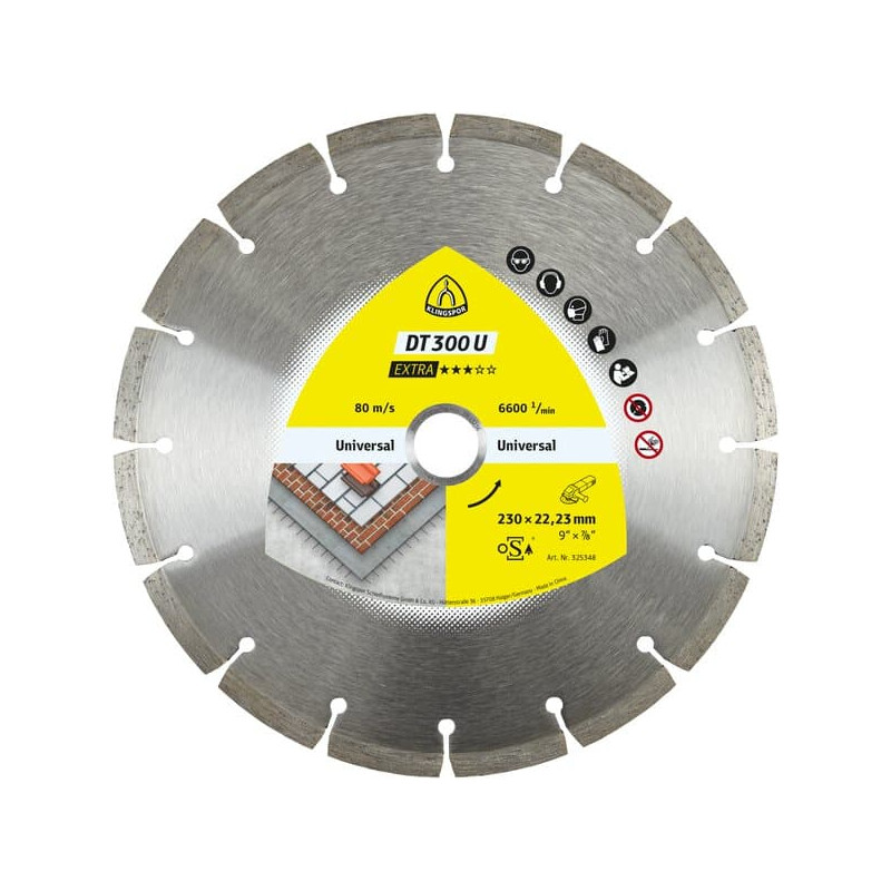 KLINGSPOR Tarcza diamentowa do cięcia betonu 230x2,3x22 mm DT 300 U Extra KLINGSPOR Tarcza diamentowa do cięcia betonu 230x2,3x22 mm DT 300 U Extra
