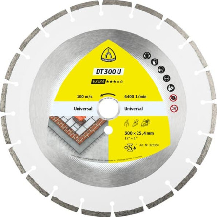 KLINGSPOR Tarcza diamentowa do cięcia betonu 350x2,8x25,4 mm DT 300 U Extra
