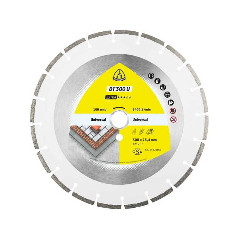 KLINGSPOR Tarcza diamentowa do cięcia betonu 350x2,8x25,4 mm DT 300 U Extra